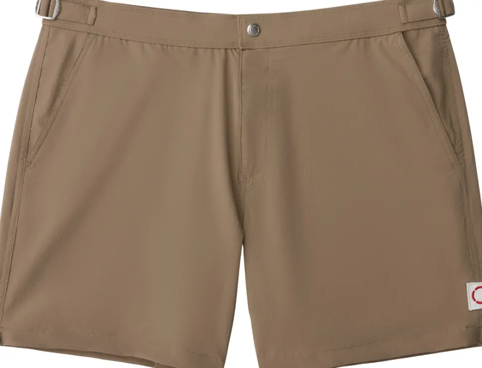The Lifeguard Keep It Tight Tailored Solid Swim Shorts with Compression Liner 6.5" - Men's