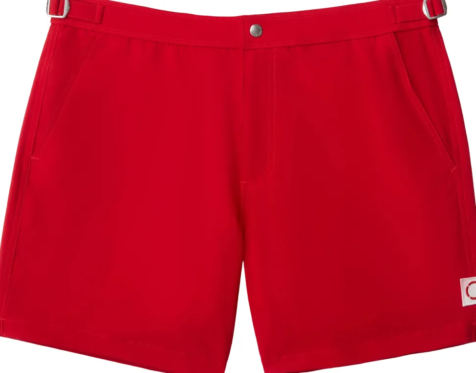 The Lifeguard Keep It Tight Tailored Solid Swim Shorts with Compression Liner 6.5" - Men's