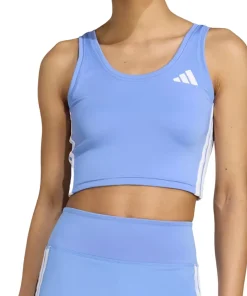 Train Essentials 3-Stripes Crop Tank Top - Women's