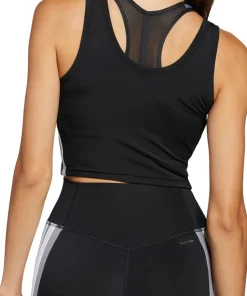 Train Essentials 3-Stripes Crop Tank Top - Women's