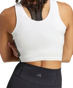 Train Essentials 3-Stripes Crop Tank Top - Women's