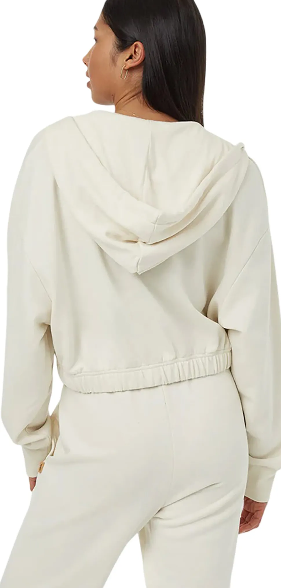 TreeTerry Oversized Cropped Zip Hoodie - Women's