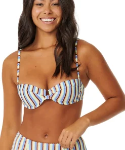 Tropics Stripe Balconette Bikini Top - Women's
