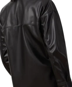 Vegan Leather Overshirt - Women's