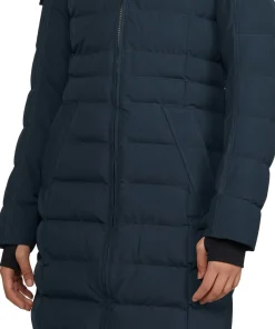Venice Long Puffer Jacket with Removable Faux Fur Trim - Women's