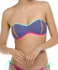 Vibration Tainted Love Retro Bandeau Bikini Top - Women's