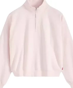 Vintage Boxy Graphic Quarter Zip Sweatshirt - Women's