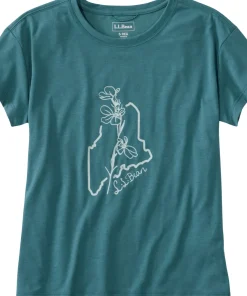 Vista Camp Short Sleeve Crew Neck Graphic T-Shirt - Women's
