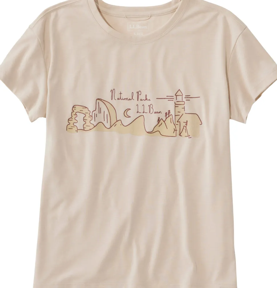Vista Camp Short Sleeve Crew Neck Graphic T-Shirt - Women's