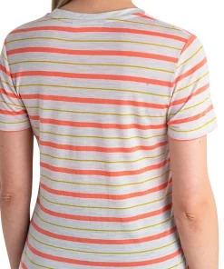 Wave Merino Short Sleeve Stripe T-Shirt - Women's
