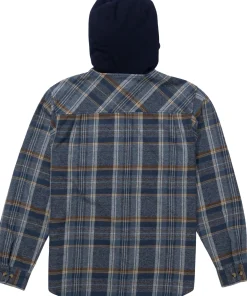 Whitewash Hooded Flannel Shirt - Men's