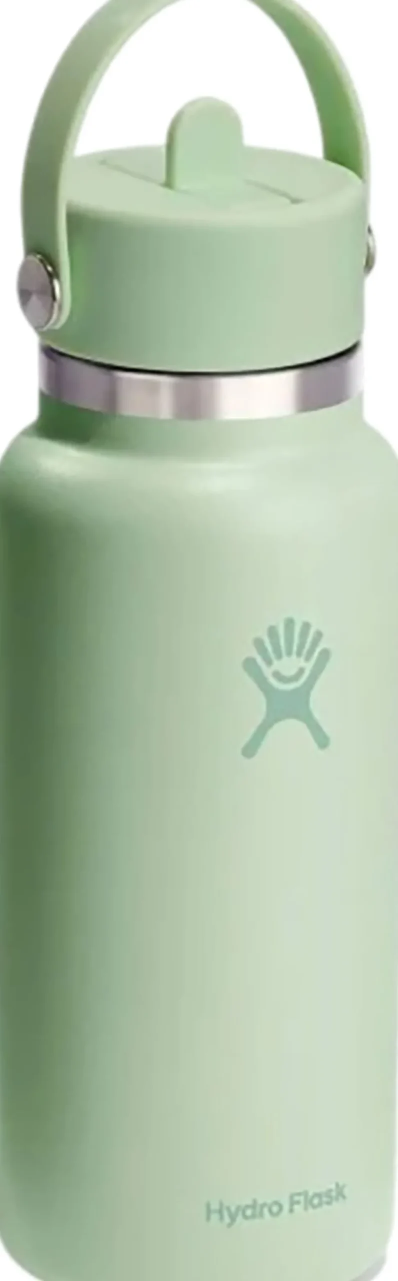 Wide Mouth Water Bottle with Flex Straw Cap 945ml