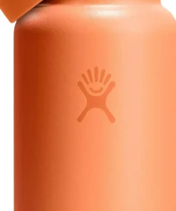 Wide Mouth Water Bottle with Flex Straw Cap 945ml