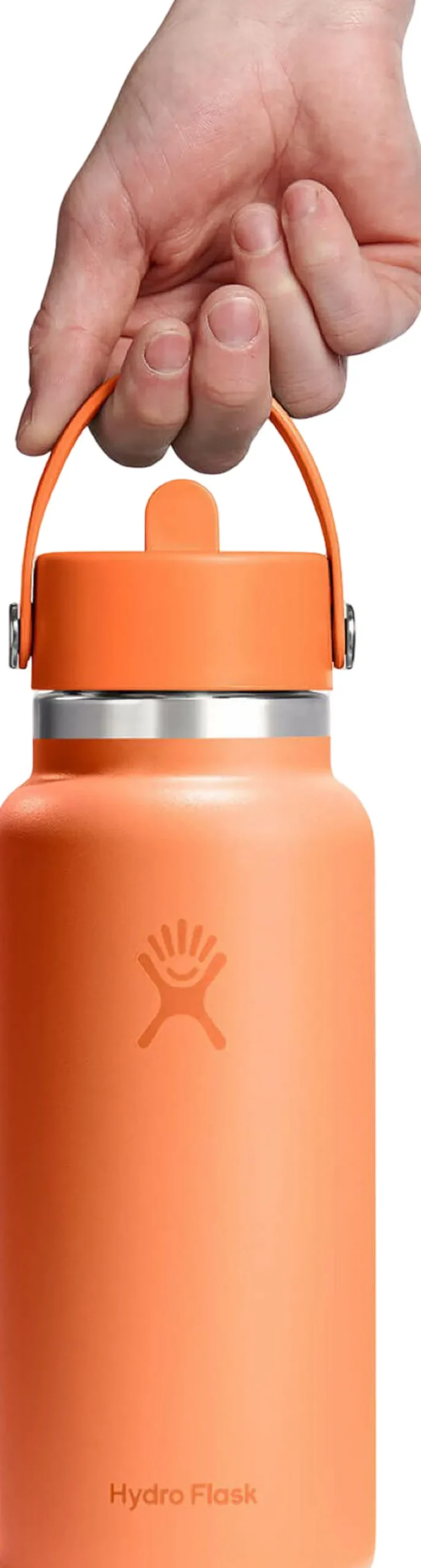 Wide Mouth Water Bottle with Flex Straw Cap 945ml