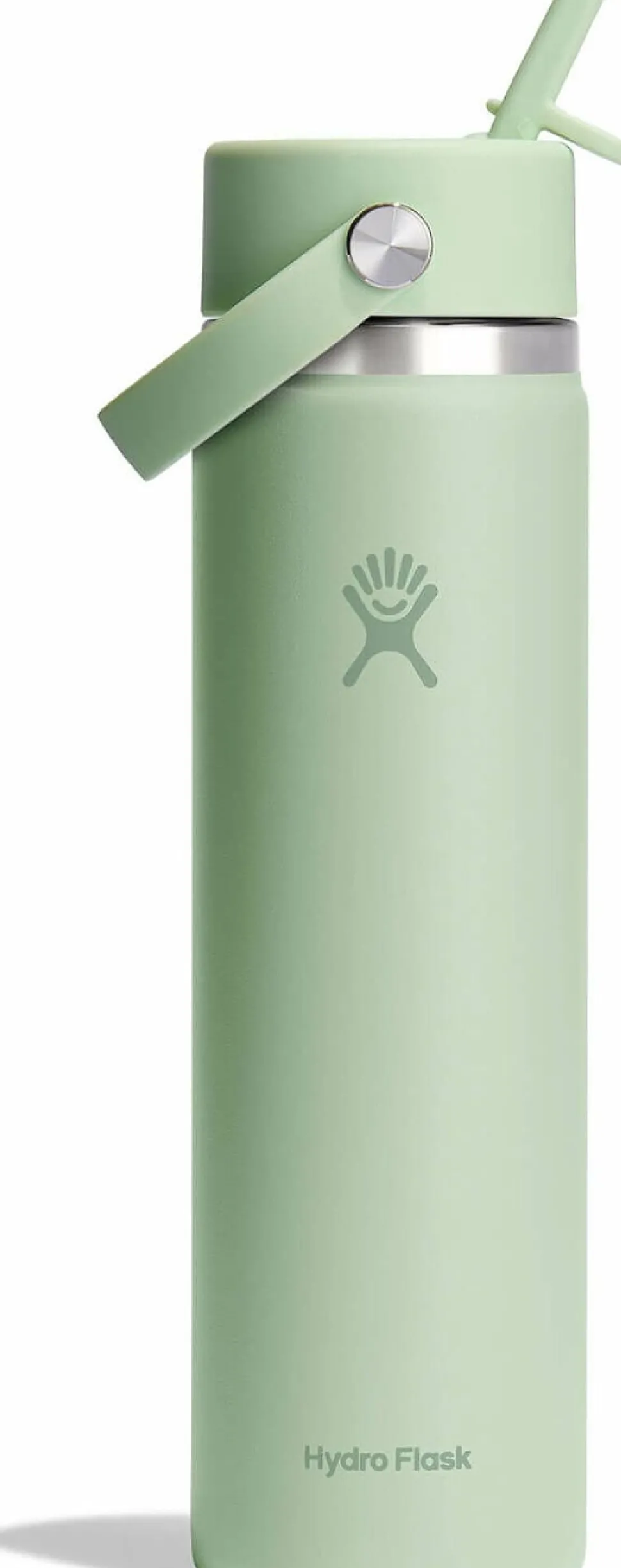 Wide Mouth Water Bottle with Flex Straw Cap 710ml