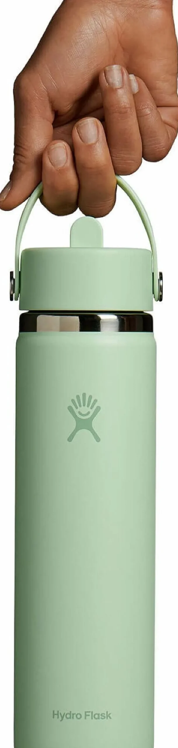 Wide Mouth Water Bottle with Flex Straw Cap 710ml