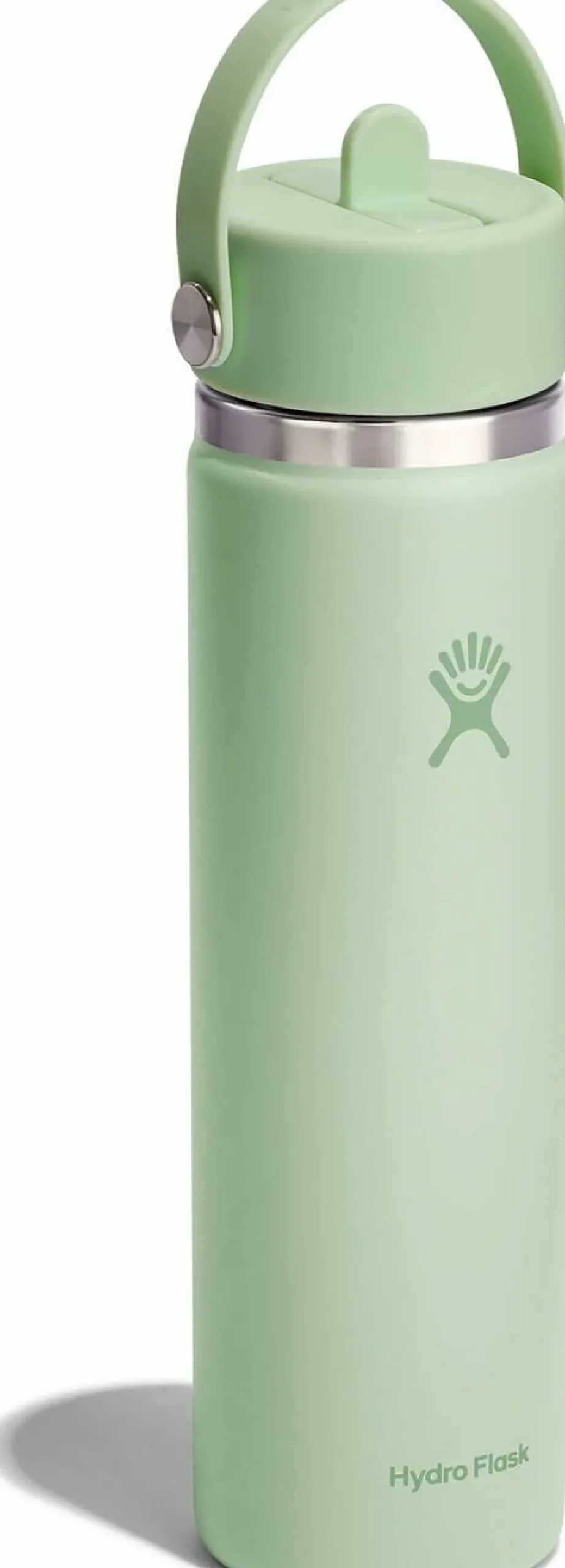 Wide Mouth Water Bottle with Flex Straw Cap 710ml