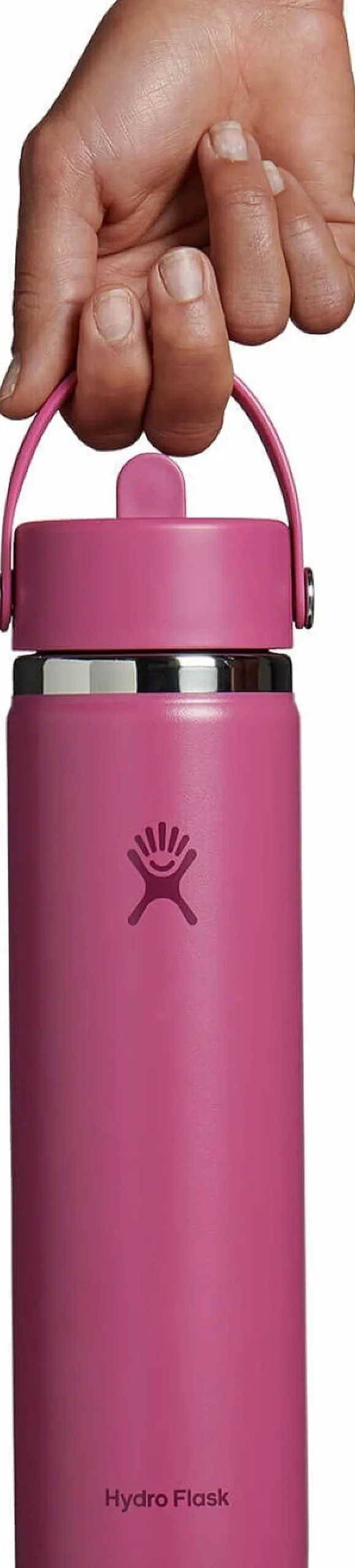 Wide Mouth Water Bottle with Flex Straw Cap 710ml