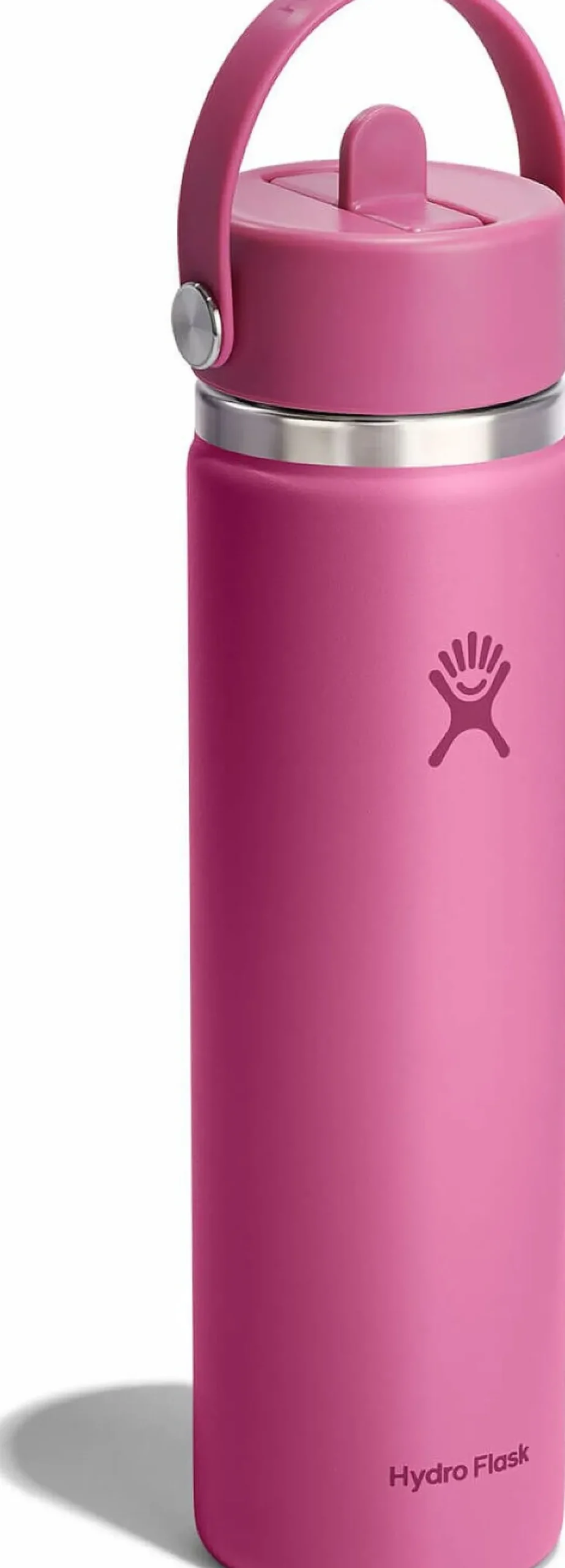 Wide Mouth Water Bottle with Flex Straw Cap 710ml