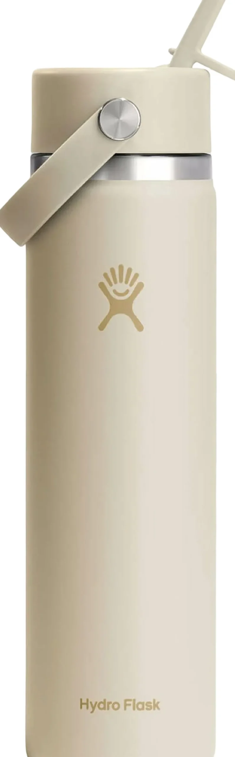 Wide Mouth Water Bottle with Flex Straw Cap 710ml