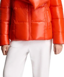 Winekka 2-In-1 Reversible Puffer Jacket with Oversized Removable Scarf - Women's