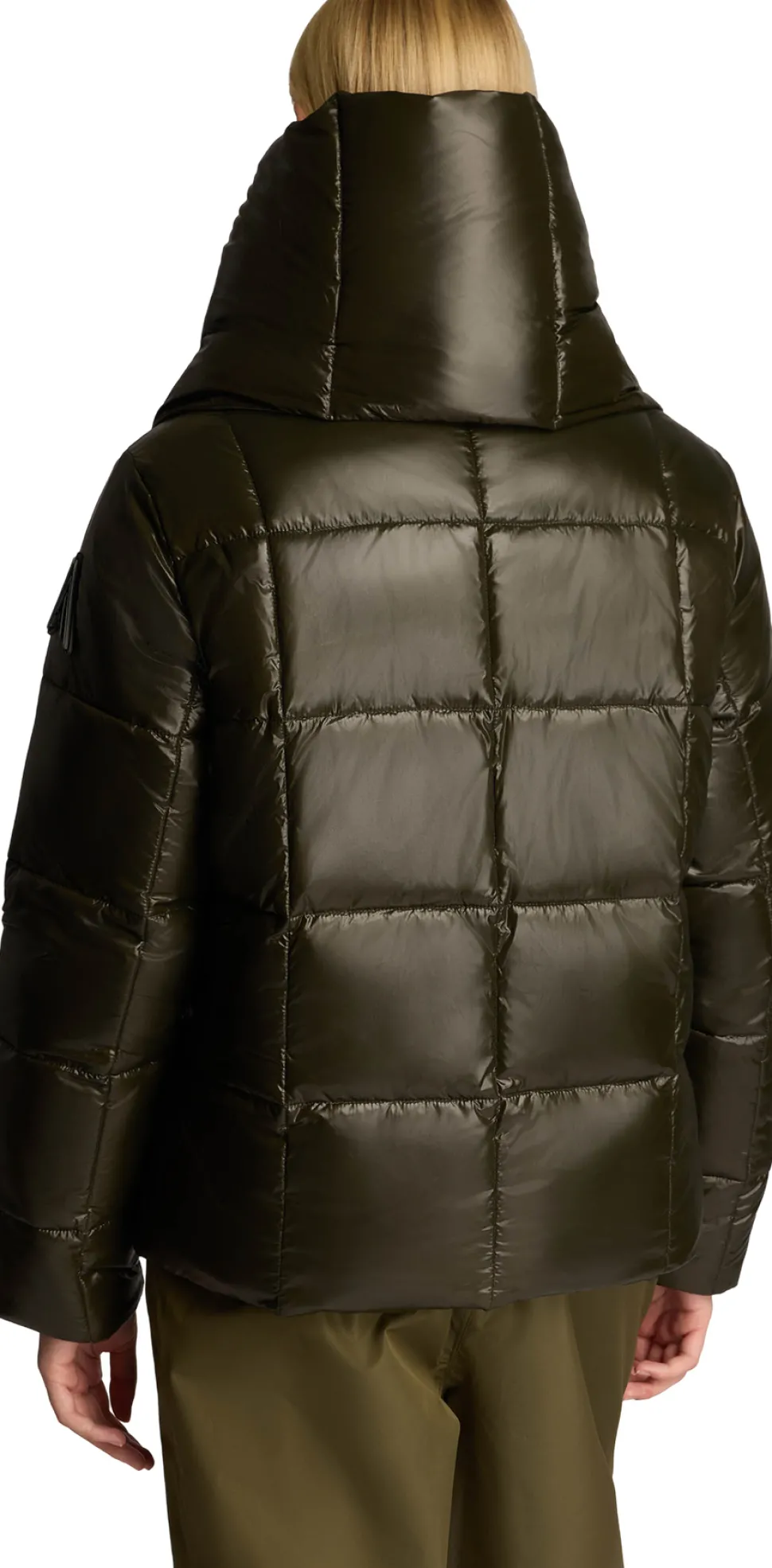 Winekka 2-In-1 Reversible Puffer Jacket with Oversized Removable Scarf - Women's