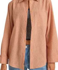 Winnie Check Oversized Shirt - Women's
