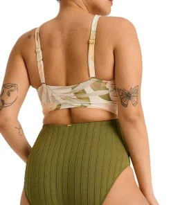 Wrap One-Piece Swimsuit - Women's